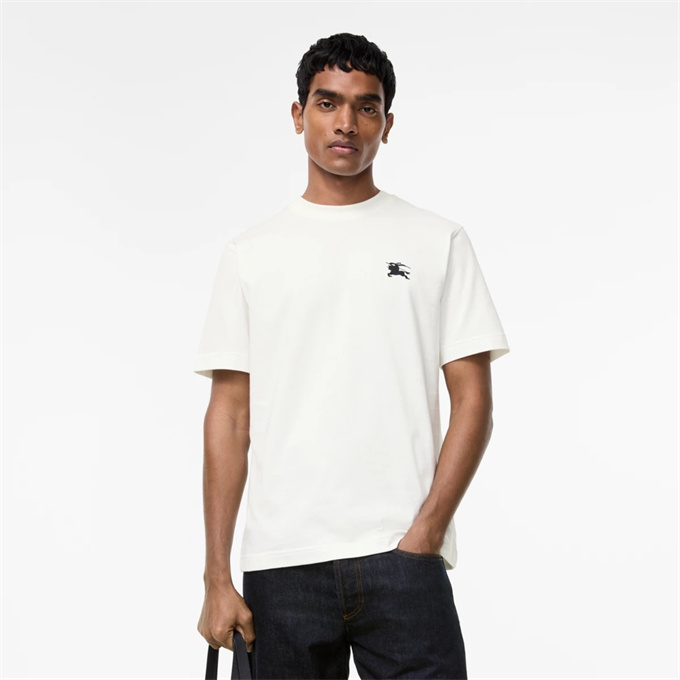 burberry ekd embroidery cotton t-shirt